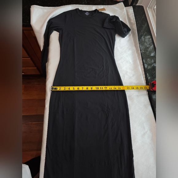 SKIMS Fits Everybody Crew Neck Long Sleeve Dress Sz XL - Picture 6 of 11